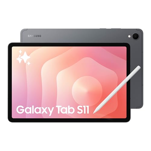 Samsung Galaxy Tab S11 256 GB WiFi Android Tablet  Large Display  Durable  Slim  Light  High Performance  Long Battery Life  S Pen for Note Taking  AI Assist  US Version  Gray