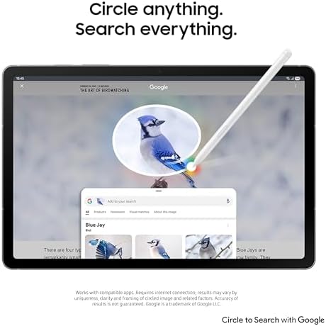 Samsung Galaxy Tab S10 FE 256GB WiFi Android Tablet  Large Display  Long Battery Life  Exynos 1580 Processor  IP68 Water Resistant  90 Hz Refresh  S Pen for Note Taking  US Version  Blue