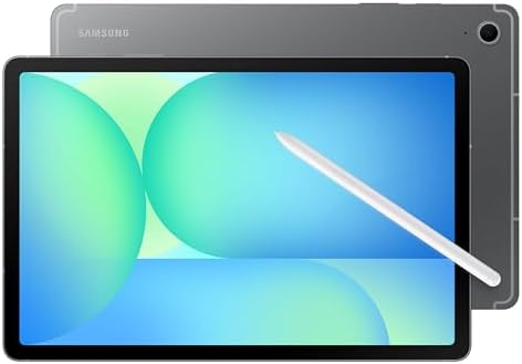 Samsung Galaxy Tab S10 FE 256GB WiFi Android Tablet   Book Cover Keyboard Slim  Large Display  Long Battery Life  Powerful Processor  S Pen  US Version  2025  2 Yr Manufacturer Warranty  Gray