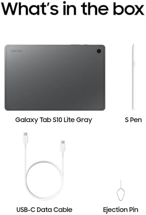 Samsung Galaxy Tab S10 Lite  6GB RAM  128GB  2TB Expand  Long Battery Life  10 9  LCD  S Pen for Note Taking  Exynos 1380  Circle to Search  AI Tools  Gray