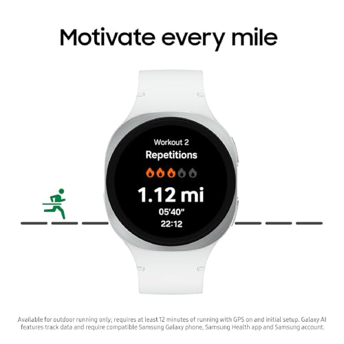 Samsung Galaxy Watch 8  2025  44mm LTE Smartwatch  Cushion Design  Fitness Tracker  Sleep Coaching  Running Coach  Energy Score  Heart Rate Tracking  Graphite  US Version  2 Yr Warranty