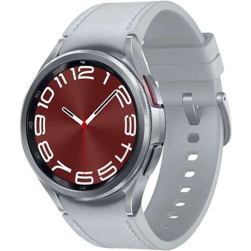 Samsung Galaxy Watch 6 Classic 43mm Smartwatch with Rotating Bezel  Fitness Tracker  Advanced Sleep Coaching  Heart Monitor   Silver  Renewed