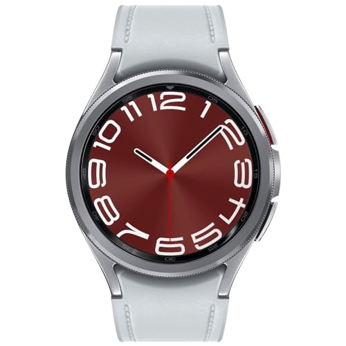 Samsung Galaxy Watch 6 Classic 43mm Smartwatch with Rotating Bezel  Fitness Tracker  Advanced Sleep Coaching  Heart Monitor   Silver  Renewed