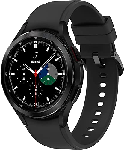 Samsung Galaxy Watch 4 Classic 42mm Smartwatch with ECG Monitor Tracker for Health Fitness Running Sleep Cycles GPS Fall Detection Bluetooth US Version  Black  Renewed 
