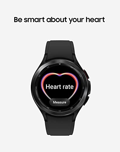 Samsung Galaxy Watch 4 Classic 42mm Smartwatch with ECG Monitor Tracker for Health Fitness Running Sleep Cycles GPS Fall Detection Bluetooth US Version  Black  Renewed 