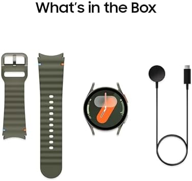 Samsung Galaxy Watch 7 40mm Bluetooth AI Smartwatch w/Energy Score  Wellness Tips  Heart Rate Tracking  Sleep Monitor  Fitness Tracker  2024  Green  US Version  1Yr Manufacturer Warranty 