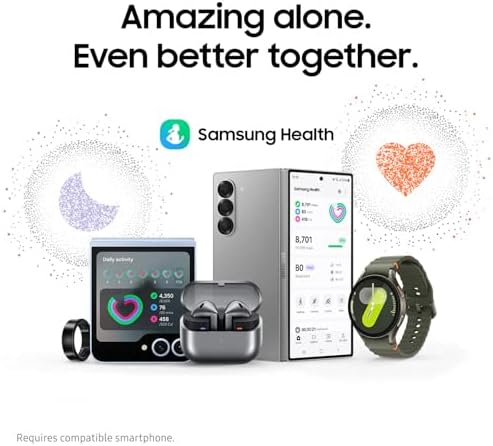 Samsung Galaxy Watch 7 40mm Bluetooth AI Smartwatch w/Energy Score  Wellness Tips  Heart Rate Tracking  Sleep Monitor  Fitness Tracker  2024  Green  US Version  1Yr Manufacturer Warranty 