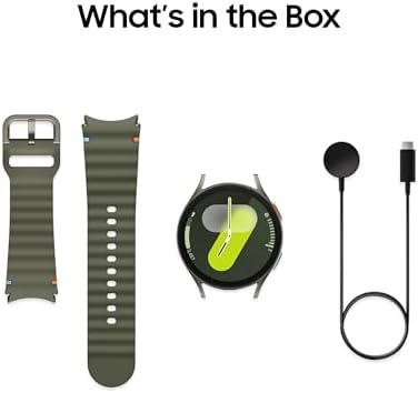 Samsung Galaxy Watch 7 40mm Bluetooth AI Smartwatch w/Energy Score  Wellness Tips  Heart Rate Tracking  Sleep Monitor  Fitness Tracker  2024  Green  US Version  1Yr Manufacturer Warranty 