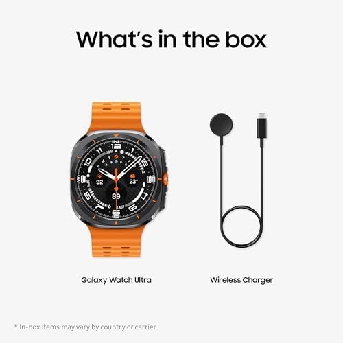 Samsung Galaxy Watch Ultra  2025  47mm LTE Smartwatch  Titanium Casing  Advanced Sleep Coaching  Running Coach  Energy Score  Heart Rate Tracking  GPS  Titanium Gray  US Version  2 Yr Warranty 
