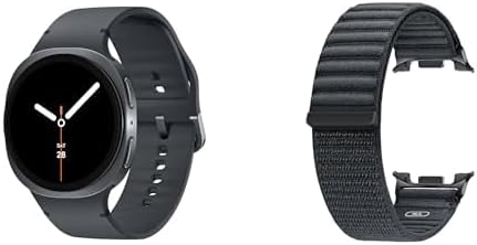 Samsung Galaxy Watch 8  2025  44mm LTE Smartwatch  Cushion Design  Fitness Tracker  Sleep Coaching  Running Coach  Energy Score  Heart Rate Tracking  Graphite  US Version  2 Yr Warranty 