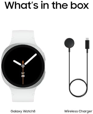 Samsung Galaxy Watch 8  2025  44mm LTE Smartwatch  Cushion Design  Fitness Tracker  Sleep Coaching  Running Coach  Energy Score  Heart Rate Tracking  Graphite  US Version  2 Yr Warranty 