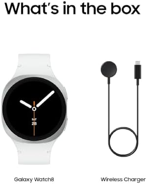 Samsung Galaxy Watch 8  2025  40mm Bluetooth Smartwatch  Cushion Design  Fitness Tracker  Sleep Coaching  Running Coach  Energy Score  Heart Rate Tracking  Graphite  US Version  2 Yr Warranty