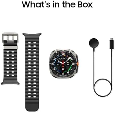 Samsung Galaxy Watch Ultra  2024  47mm LTE AI Smartwatch w/Energy Score  Wellness Tips  Heart Rate Tracking  Sleep Monitor  Fitness Tracker  GPS Titanium Silver  US Version  1Yr Manufacturer Warranty 