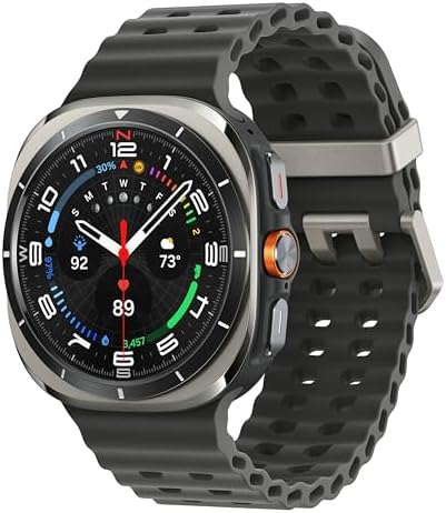Samsung Galaxy Watch Ultra  2025  47mm LTE Smartwatch  Titanium Casing  Advanced Sleep Coaching  Running Coach  Energy Score  Heart Rate Tracking  GPS  Titanium Silver  US Version  2 Yr Warranty 