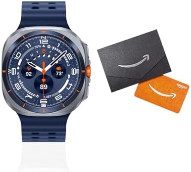 Samsung Galaxy Watch Ultra  2025  47mm LTE Smartwatch  Titanium Casing  Advanced Sleep Coaching  Running Coach  Energy Score  Heart Rate Tracking  GPS  Titanium Silver  US Version  2 Yr Warranty 