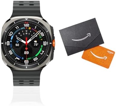 Samsung Galaxy Watch Ultra  2025  47mm LTE Smartwatch  Titanium Casing  Advanced Sleep Coaching  Running Coach  Energy Score  Heart Rate Tracking  GPS  Titanium Silver  US Version  2 Yr Warranty 