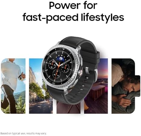 Samsung Galaxy Watch 8 Classic (2025) 46mm LTE Smartwatch, diseño de cojín, bisel giratorio, botón rápido, entrenamiento de sueño, entrenador de carrera, puntuación de energía, negro [versión EE. UU