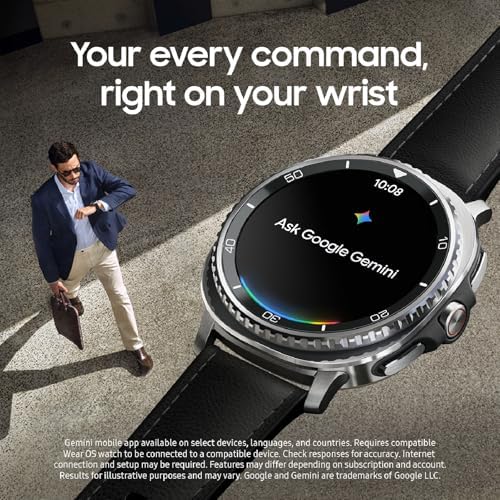 Samsung Galaxy Watch 8 Classic (2025) 46mm LTE Smartwatch, diseño de cojín, bisel giratorio, botón rápido, entrenamiento de sueño, entrenador de carrera, puntuación de energía, negro [versión EE. UU