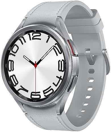 Samsung Galaxy Watch 6 Classic 43mm LTE Smartwatch  Rotating Bezel  Fitness Tracker  Personalized HR Zones  Advanced Sleep Coaching  Heart Monitor  US Version  Silver  Renewed 