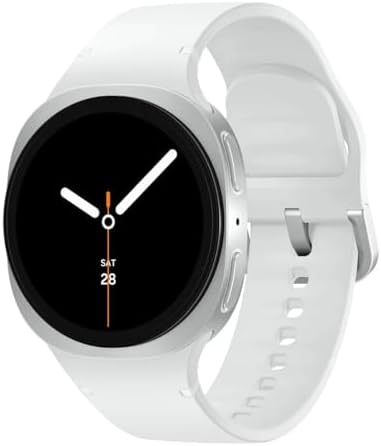 Samsung Galaxy Watch 8  2025  40mm Bluetooth Smartwatch  Cushion Design  Fitness Tracker  Sleep Coaching  Running Coach  Energy Score  Heart Rate Tracking  Silver  Renewed 