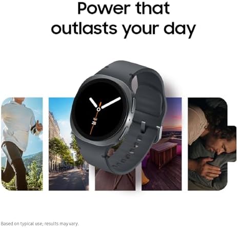 Samsung Galaxy Watch 8  2025  40mm Bluetooth Smartwatch  Cushion Design  Fitness Tracker  Sleep Coaching  Running Coach  Energy Score  Heart Rate Tracking  Graphite  US Version   Renewed 