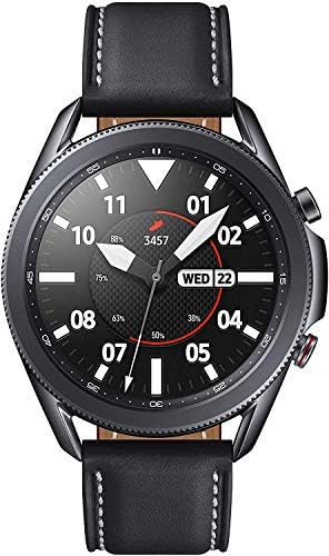 Samsung Galaxy Watch 3  45mm  GPS  Bluetooth  Smart Watch with Advanced Health Monitoring  Fitness Tracking  and Long Lasting Battery   Mystic Black  Renewed 