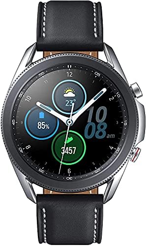 Samsung Galaxy Watch 3  45mm  GPS  Bluetooth  Smart Watch with Advanced Health Monitoring  Fitness Tracking  and Long Lasting Battery   Mystic Black  Renewed 