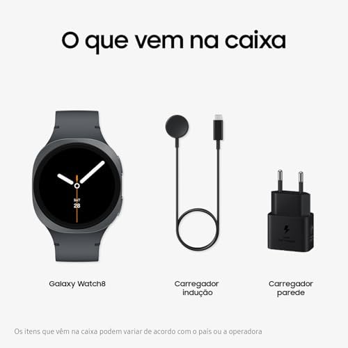 Samsung Galaxy Watch 8 | 40 mm | Reloj inteligente AI con pantalla AMOLED de 1,34", Wear OS 6, Wi-Fi, Bluetooth, frecuencia cardíaca, GPS, rastreador de fitness | IP68, MIL-STD-810H | Modelo