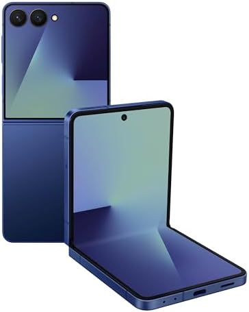 Samsung Galaxy Z Flip7 Cell Phone  256GB AI Smartphone  Unlocked Android  Long Battery Life  2025  US 1 Yr Manufacturer Warranty  Blue Shadow  Renewed 