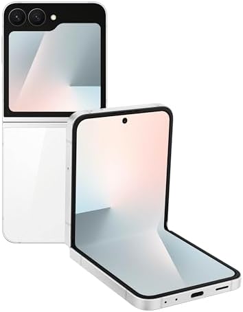 Samsung Galaxy Z Flip7 FE Cell Phone  256GB AI Smartphone  Unlocked Android  Long Battery Life  2025  US 1 Yr Manufacturer Warranty  White