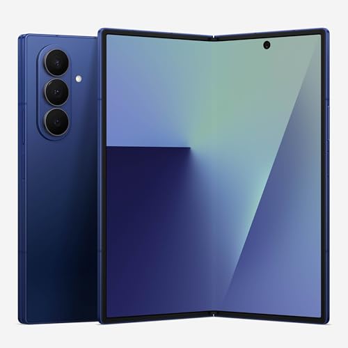 Samsung Galaxy Z Fold7 Cell Phone  256GB AI Smartphone  Unlocked Android  AI Photo Edits  Large Screen  Long Battery Life  2025  US 1 Yr Manufacturer Warranty  Blue Shadow