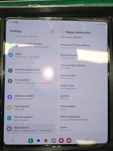 Samsung Galaxy Z Fold 5 5G US Version  512GB  Phantom Black   Unlocked  Renewed 