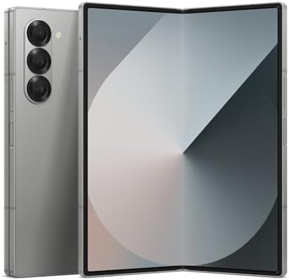 Samsung Galaxy Z Fold 6 AI Cell Phone  256GB Unlocked Silver Shadow  Renewed 