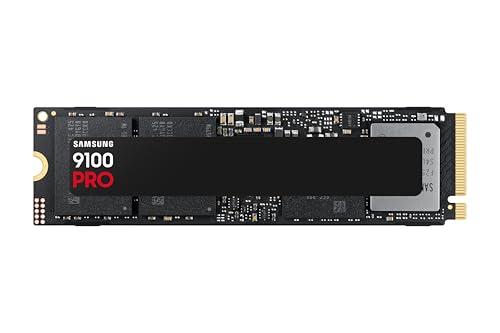 Samsung SSD 9100 PRO 2TB  PCIe 5 0x4 M 2 2280  Seq  Read Speeds Up to 14 800MB/s  Best for AI Computing  Gaming  and Heavy Duty Workstations  MZ VAP2T0B/AM 