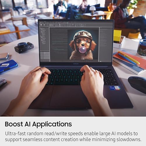 Samsung SSD 9100 PRO 2TB  PCIe 5 0x4 M 2 2280  Seq  Read Speeds Up to 14 700MB/s  Best for AI Computing  Gaming  and Heavy Duty Workstations  MZ VAP2T0B/AM 