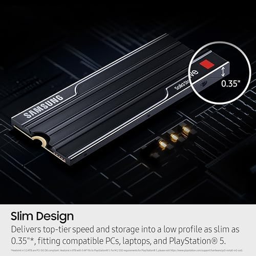Samsung SSD 9100 PRO with Heatsink 2TB  PCIe 5 0x4 M 2 2280  Seq  Read Speeds Up to 14 700/13 400 MB/s  Best for AI Computing  Gaming  and Heavy Duty Workstations  MZ VAP2T0CW