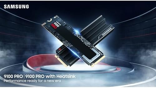 Samsung SSD 9100 PRO 4TB  PCIe 5 0x4 M 2 2280  Seq  Read Speeds Up to 14 800MB/s  Best for AI Computing  Gaming  and Heavy Duty Workstations  MZ VAP4T0B/AM