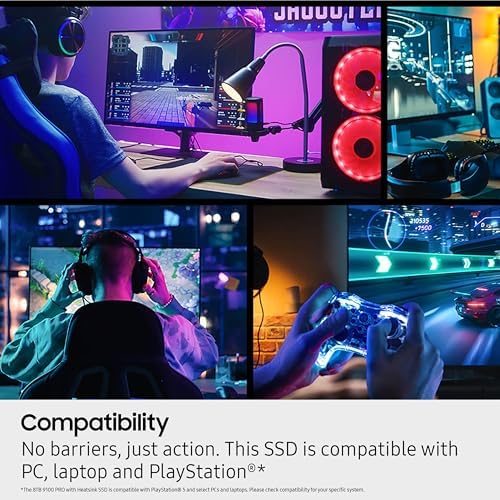 Samsung SSD 9100 PRO with Heatsink 8TB  PCIe 5 0x4 M 2 2280  Seq  Read Speeds Up to 14 800/13 400 MB/s  Best for AI Computing  Gaming  and Heavy Duty Workstations  MZ VAP8T0CW 