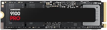 Samsung SSD 9100 PRO 1TB  PCIe 5 0x4 M 2 2280  Seq  Read Speeds Up to 14 700MB/s  Best for AI Computing  Gaming  and Heavy Duty Workstations  MZ VAP1T0B/AM 