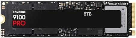 Samsung SSD 9100 PRO 1TB  PCIe 5 0x4 M 2 2280  Seq  Read Speeds Up to 14 700MB/s  Best for AI Computing  Gaming  and Heavy Duty Workstations  MZ VAP1T0B/AM 