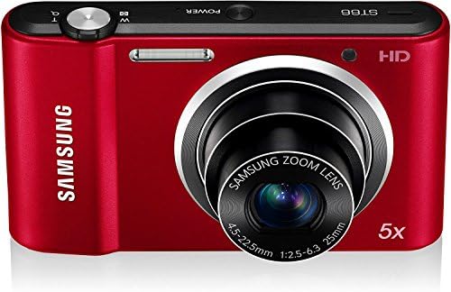 Samsung ST66 16 MP Compact Digital Camera   Red  EC ST66ZZBPRUS 