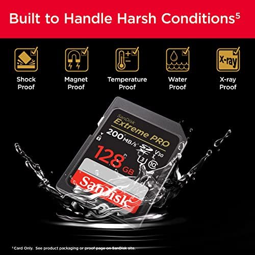 SanDisk 128GB Extreme PRO SDXC UHS I Memory Card   C10  U3  V30  4K UHD  SD Card   SDSDXXD 128G GN4IN