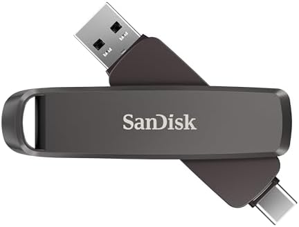 SanDisk 512GB Extreme PRO Dual Drive   Up to 1 000MB/s  USB Type C  and USB Type A  High Performance Flash Drive   SDDDE1 512G G46