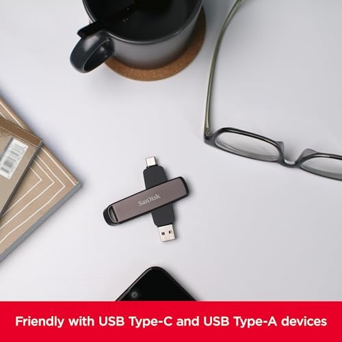 SanDisk 512GB Extreme PRO Dual Drive   Up to 1 000MB/s  USB Type C  and USB Type A  High Performance Flash Drive   SDDDE1 512G G46