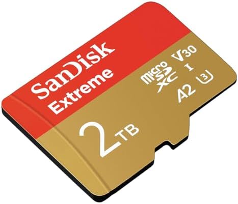 SanDisk 512GB Extreme microSDXC UHS I Memory Card with Adapter   Up to 190MB/s  C10  U3  V30  4K  5K  A2  Micro SD Card   SDSQXAV 512G GN6MA