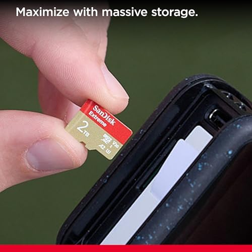 SanDisk 512GB Extreme microSDXC UHS I Memory Card with Adapter   Up to 190MB/s  C10  U3  V30  4K  5K  A2  Micro SD Card   SDSQXAV 512G GN6MA