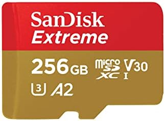 SanDisk 512GB Extreme microSDXC UHS I Memory Card with Adapter   Up to 190MB/s  C10  U3  V30  4K  5K  A2  Micro SD Card   SDSQXAV 512G GN6MA