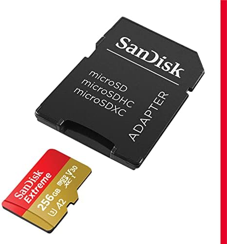 SanDisk 512GB Extreme microSDXC UHS I Memory Card with Adapter   Up to 190MB/s  C10  U3  V30  4K  5K  A2  Micro SD Card   SDSQXAV 512G GN6MA
