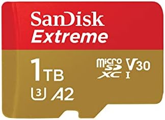 SanDisk 512GB Extreme microSDXC UHS I Memory Card with Adapter   Up to 190MB/s  C10  U3  V30  4K  5K  A2  Micro SD Card   SDSQXAV 512G GN6MA