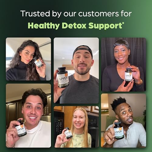 Sandhus Liver Cleanse Detox & Repair Support Capsules with Milk Thistle & Dandelion Root   Herbal Supplement Pills for Liver Health   for Men & Women   Made in USA   Viral on Tiktok   140 Count